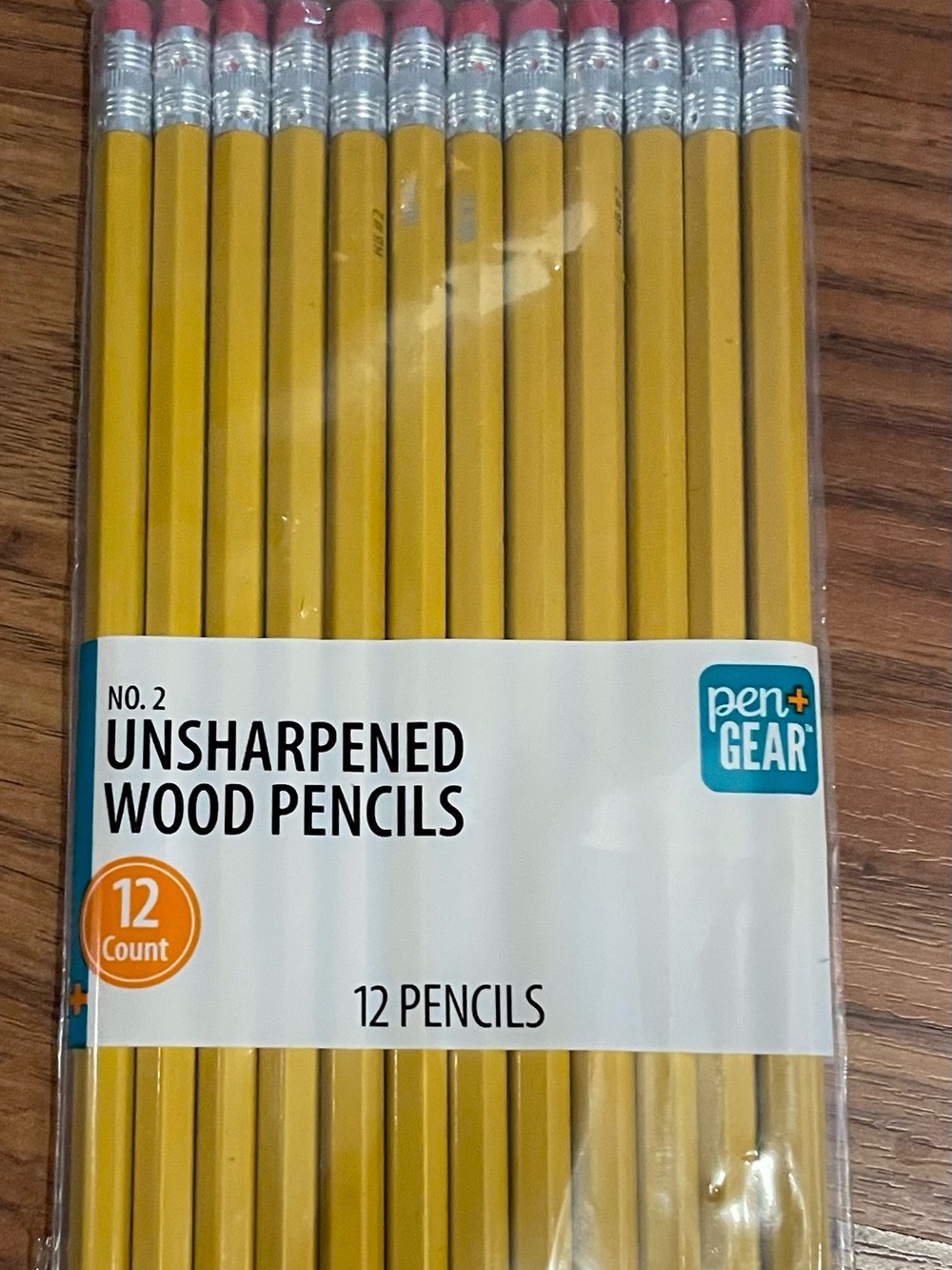 New Pen+Gear No.2 Unsharpened Wood Pencils - Yellow (12 Pack)